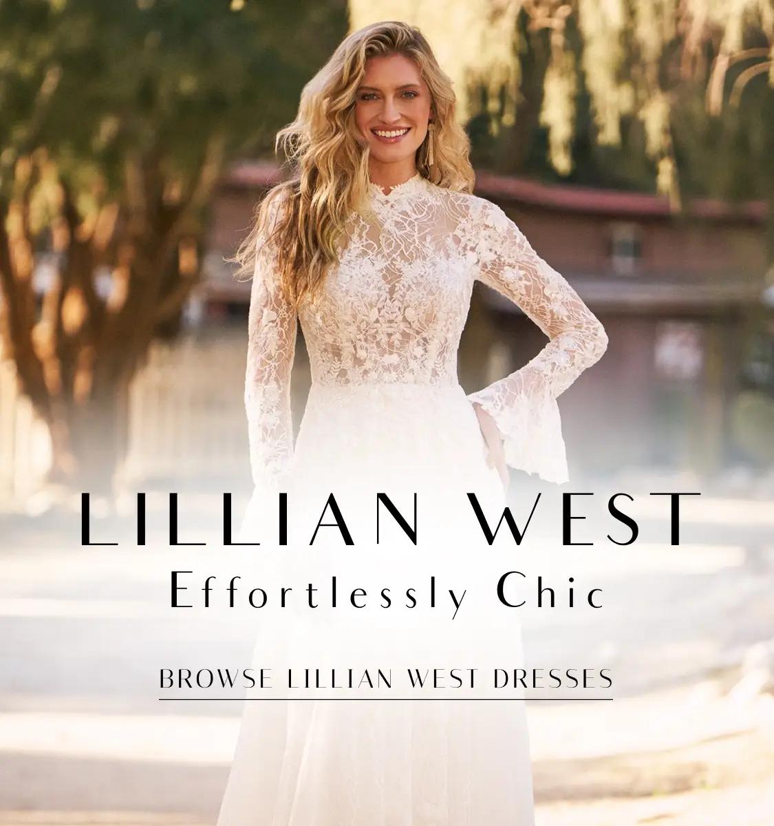 Mobile banner featuring Lillian West dresses