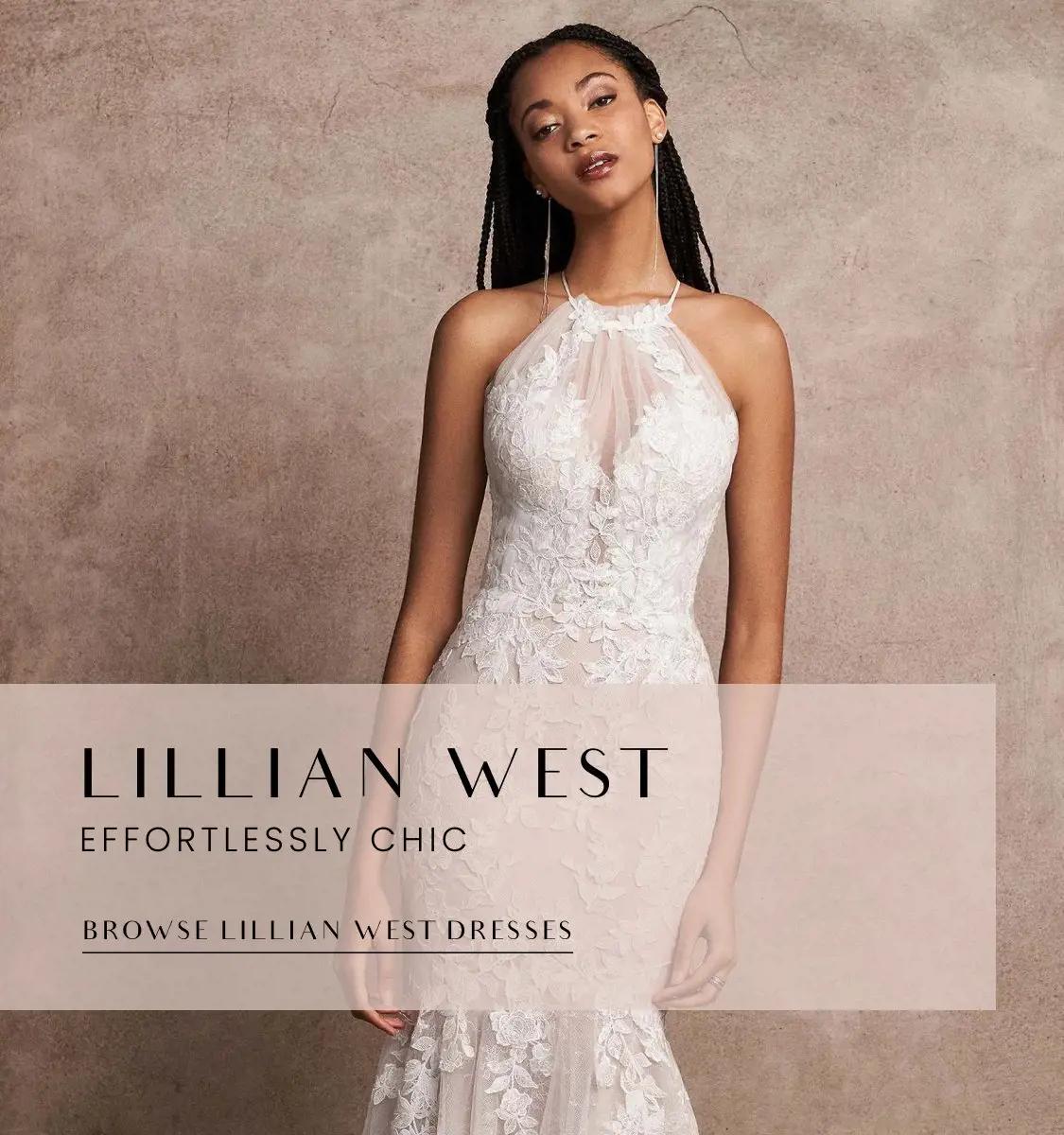Lillian West Laced Bridal Dress